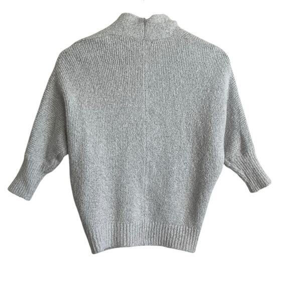 Old Navy Women Cardigan Shrug Top M Gray Knit Crop Open Front‎ Capsule Neutral - Picture 3 of 9